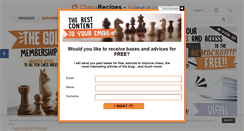 Desktop Screenshot of chessrecipes.com
