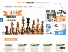 Tablet Screenshot of chessrecipes.com